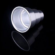 Tinksky Round Cake Pans Tart Cupcake Mold Pudding Mould Baking Tool (Silver) N6