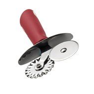 Cake Boss Stainless Steel Tools and Gadgets Double Pastry Wheel, Red N4