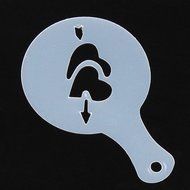 Corner Biz Home - Barista Creative Coffee Art Stencils Template Set 16pcs N9