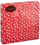 Entertaining with Caspari Dots Guest Towels, Platinum, Pack of 15 N12