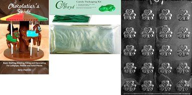 Cybrtrayd P001 Bite Size Shamrocks Chocolate Candy Mold with Exclusive Cybrtrayd Copyrighted Chocolate Molding... N2