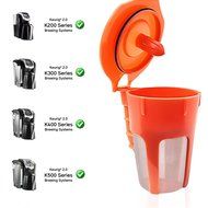 Fill N Save 2 Pack Reusable Carafe K-Cups. Reusable coffee filter for the Keurig 2.0, K200, K300, K400, K500 Series... N7