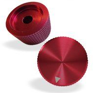 Riverstone Audio - Pair (2 PCS, Red Color) Potentiometer Knobs, High Quality - Solid Aluminum - CNC Machined -... N3