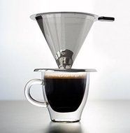 Pour over Coffee Filter Dripper by Ellien, Reusable Stainless Steel N5
