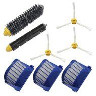 Iautomatic Aero Vac Filter &amp; Bristle Brush &amp; Flexible Beater Brush &amp; 3-Armed Side Brush Pack Kit for iRobot Roomba...