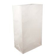 LumaBase 00410 100 Count Standard Luminaria Bags, White N2