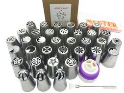 Cake Decorating Russian Piping Tip Set, 57 Piece - YOUR SMILE N7
