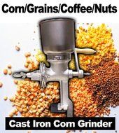 Large Tinned Cast Iron Heavy Duty Manual Corn/Coffee/Grains Grinder N3