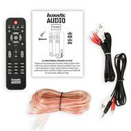 Acoustic Audio TSi300 Bluetooth Powered Floorstanding Tower Home Multimedia Speaker Pair