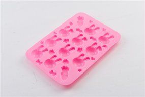 Multi-hole Silicone Lovely Rabbit Chocolate Ice Mold Cake Baking Mould Cartoon