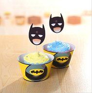 Astra shop Outer Space Themed Party Cupcake Wrappers with Picks - Makes 12 Cupcakes N4