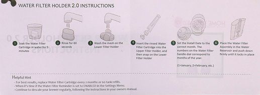Home Touched 6-Pack Replacement Keurig Water Filters Kit N5