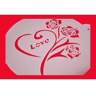 FOUR-C Cake Decor Stencils Wedding Cake Flexible Cake Stencil Baking Supplies Color White N2