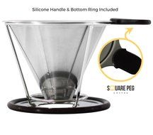 Pour Over Coffee Dripper in Stainless Steel - 2 Cup Coffee Brewer N4