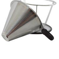 Pour Over Coffee Dripper in Stainless Steel - 2 Cup Coffee Brewer N6