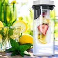 Bl&uuml;mwares Glass Pitcher with Infusion Core &amp; Airtight Stainless Steel Lid | Holds 1 Liter N7