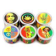 Formax420 Zinc Alloy Herb Grinder 1.5 inch 3 Parts Tobacco Grinder Bob Marley 1 pcs N3