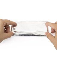 Foil Wrapper (Silver) - Pack of 100 Candy Bar Wrappers with Thick Paper Backing - Folds and Wraps Well - Best... N30