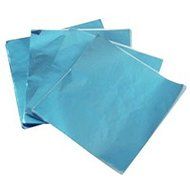 6 X 6&quot; Blue Foil Candy Wrappers
