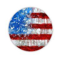 Generic Beautify Cup Mat Design With American Flag 3 Mdf N6