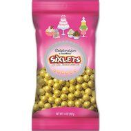 Sweetworks Celebrations Candy Sixlets Bag, 14 oz, Shimmer Silver N7
