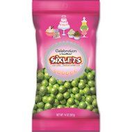 Sweetworks Celebrations Candy Sixlets Bag, 14 oz, Shimmer Silver N8