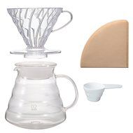 Hario V60 Series - Clear Drip Coffee Brewing Set &amp; 100 Extra Filters (140 total) N6