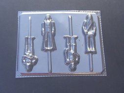 Star Wonders Chocolate Candy Lollipop Mold Star Wars