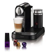 Nespresso D121-US4-BK-NE1 Espresso Maker with Aeroccino Milk Frother, Black N6