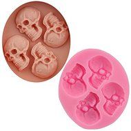 Let&#039;S Diy 3D Skull Shape Fondant Cake Silicone Mold Candy Jelly Chocolate Mould Cake Decorator Baking Tools N3