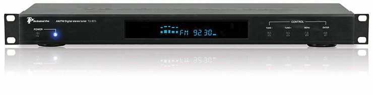 Technical Pro TUB75, Professional AM / FM Digital Tuner, Black