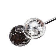 Tea Ball Strainer 7.2" Ball Push Loose Tea Leaf Herbal Locking Infuser Teaspoon Strainer Filter Spoon Rest N4