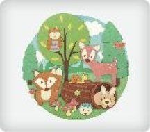 Woodland Buddies Personalized Edible Image Cake Topper