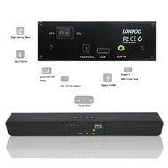 LONPOO 2.0 Ch Bluetooth Wooden Soundbar With Touch Screen Keys Support USB/AUX For LED TV/Smartphone/Computer/... N9