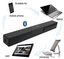 LONPOO 2.0 Ch Bluetooth Wooden Soundbar With Touch Screen Keys Support USB/AUX For LED TV/Smartphone/Computer/... N10