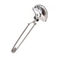 Click Down Stainless Steel Sea Shell Tea Infuser Strainer with Squeeze Handle N3