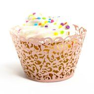 Craft Clouds - Filigree Vine Cupcake Wrappers (White) N7