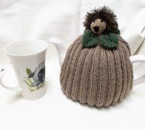 Hand Knitted Hedgehog Tea Cozy, fits 4 - 6 cup tea pot N3