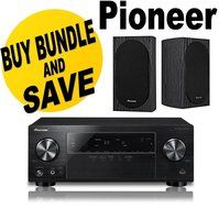 Pioneer VSX-524-K Audio and Video Component Receivers + Pioneer SP-BS22-LR Andrew Jones Designed Bookshelf Loudspeakers...