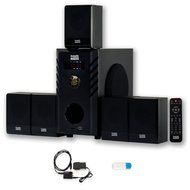 Acoustic Audio AA5104 Home Theater 5.1 Speaker System with USB Bluetooth and Optical Input