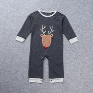 Romper ,BeautyVan Newborn Infant Baby Boys Girls Print Romper Jumpsuit Bodysuit Clothes Outfits (24M, Gray) N8