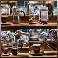 Mr Coffee Maker | Exclusive 34 Oz/8cups French Coffee Press Maker Espresso | Premium Glass and Stainless Steel... N5