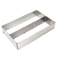 Hanperal Adjustable Square Stainless Steel Mousse Cake Square Cake Ring Bakeware Tool N5