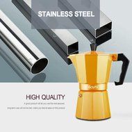 Espresso Maker, HOOHI 240 ML Aluminum Moka Express Stovetop Espresso Maker Pot Coffee Machine + 1 Coffee Scoop... N7