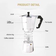 Espresso Maker, HOOHI 240 ML Aluminum Moka Express Stovetop Espresso Maker Pot Coffee Machine + 1 Coffee Scoop... N10