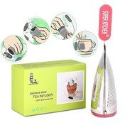 Super Kitchen Ultra Fine Premium Stainless Steel Tea Infuser With Brush Strainer Filters Tea Interval Diffuser... N8