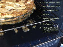 Oven Liner 70-Inch Non-Stick Roll by Home True | Heavy Duty Mat and FDA Approved For Gas, Electric, Microwave,... N6
