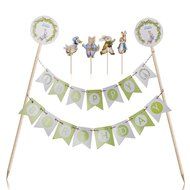 Skylove Cake Toppers Flags Banner Birthday Cake Flags Decoration Party Partners Design Mini Cake Decor Kit,Rabbit... N7