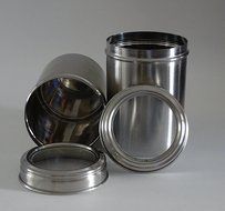 Stainless Steel Storage Containers with See Through Lids - Set of 2. Airtight Lids, best suited to store pasta... N4