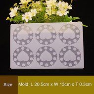 Y&amp;XL&amp;H Love Heart Circle Shape Chocolate Plugin Mold for Cake Decoration Silicone Material N2